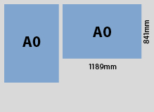 flat size chart A0