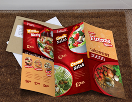 Takeaway Menus (folded)